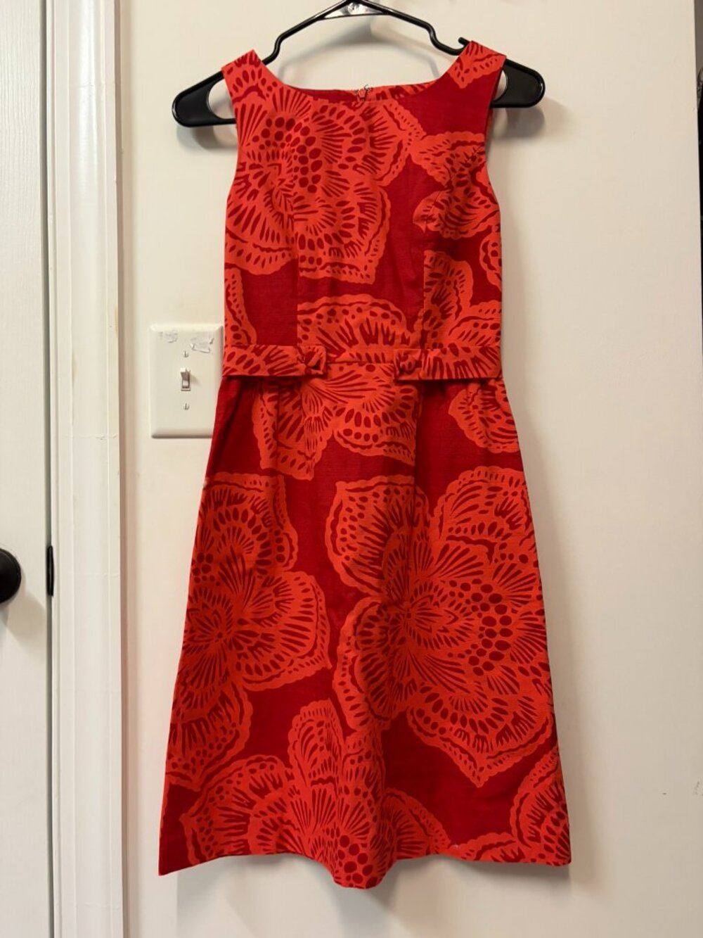Tabitha for Anthropologie Coral Berry Floral Sheath Dress